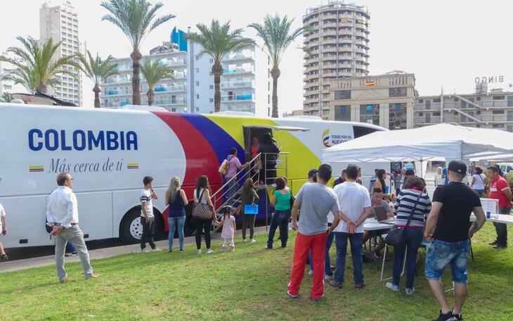 El Consulado de Colombia se desplaza a Benidorm para realizar gestiones de sus compatriotas del 7 al 10 de mayo